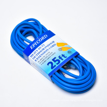 STOCK IN US! 25ft  16/3 SJTW  3 Prong Outdoor heavy duty Extension Cord with Lighted Power Block for Construction Use (25 Foot)